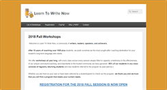 Desktop Screenshot of learntowritenow.com