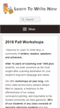 Mobile Screenshot of learntowritenow.com