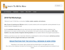 Tablet Screenshot of learntowritenow.com